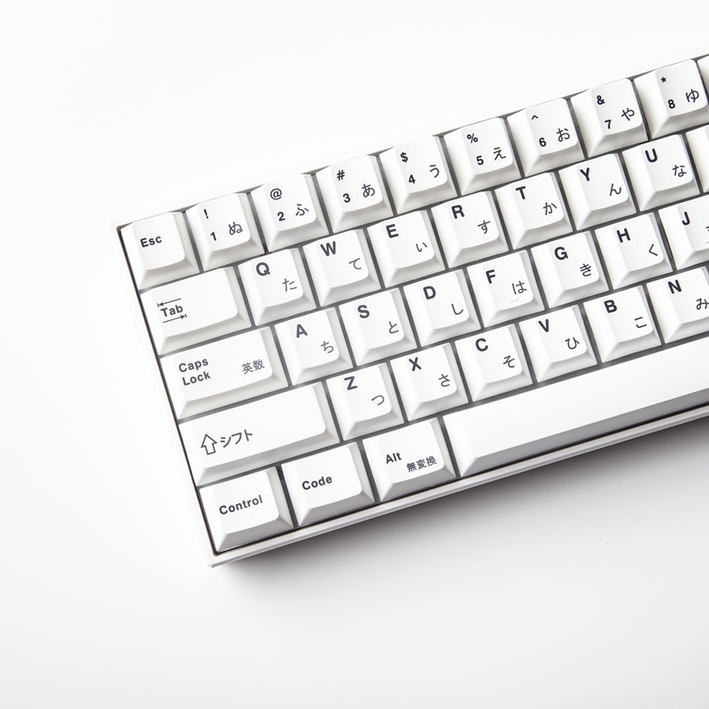 GMK Minimalist White Keycaps Cherry Profile Nhật Bản Keycaps PBT Thuốc nhuộm thăng hoa Bàn phím cơ Keycaps 137 Phím