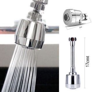 Đầu vòi nối tăng áp 3 chế độ dài