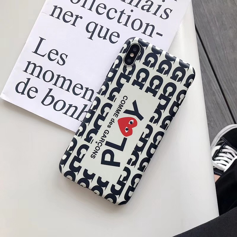 Ốp Lưng Điện Thoại Nhựa Mềm comme des garcons PLAY Case phù hợp cho iPhone12 mini 11 PRO MAX 6/6s 7/8plus SE2 X/XS XR XSMAX #HG392