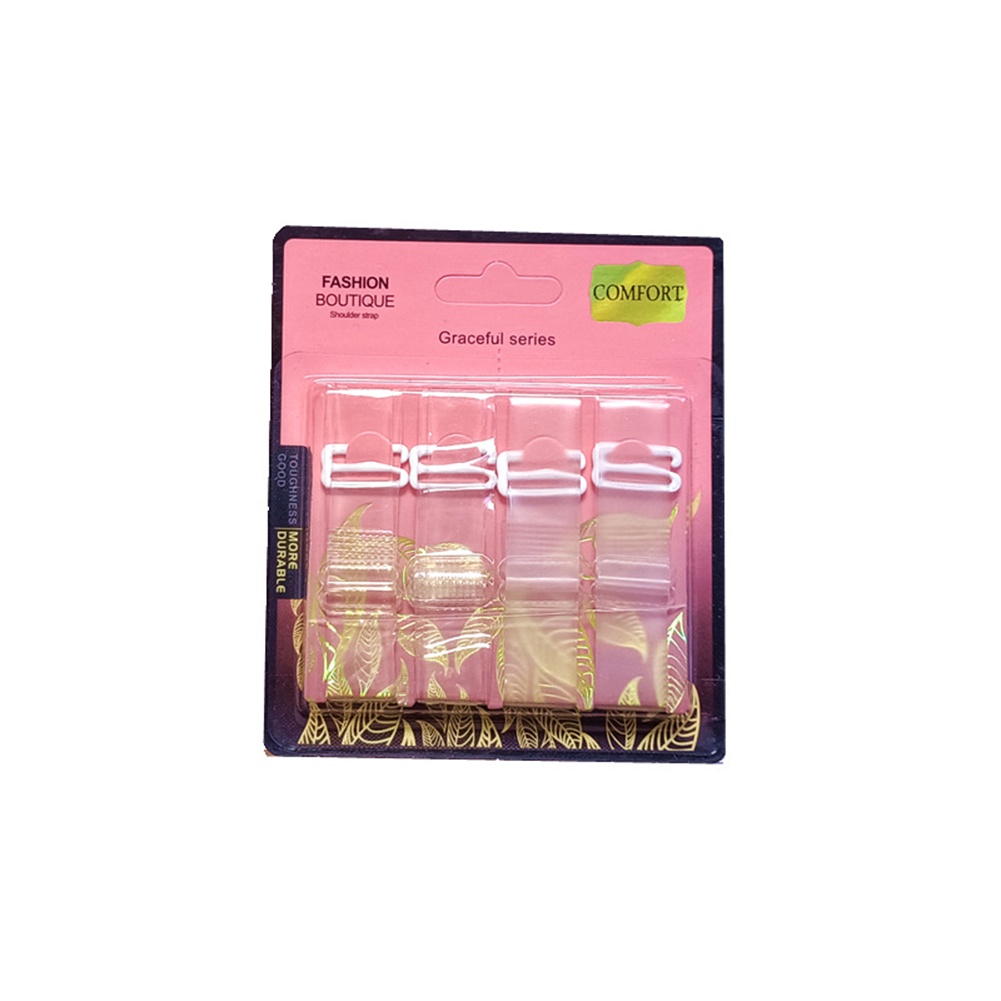 Dây Áo Ngực Trong Suốt Kẻ Sọc Co Giãn Cao Cài Nút Điều Chỉnh Được Phong Cách Mới