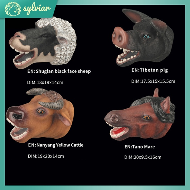 Găng Tay Con Rối Hình Động Vật Bằng Lông Nhung Dành Cho Trẻ Em