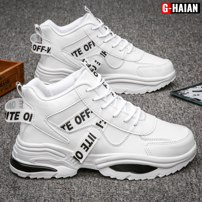Giày boot nam sneakers cổ cao công sở thường ngày thời trang phong cách Hàn cho nam G - 386