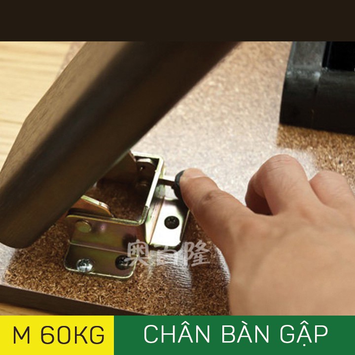 Phụ kiện chân bàn gập gọn nhỏ siêu bền.