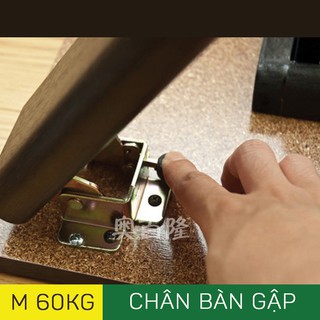 Phụ kiện chân bàn gập gọn nhỏ siêu bền.