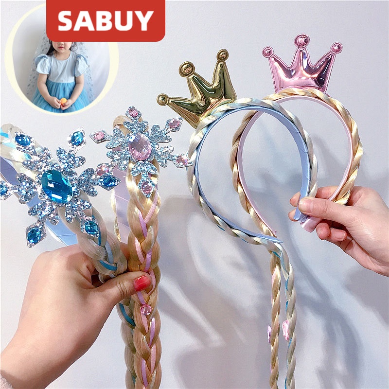 Phụ Kiện Tóc Giả Hóa Trang Công Chúa Hoạt Hình Frozen