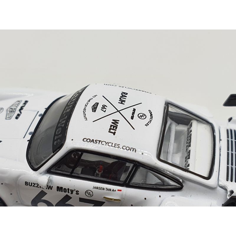 Xe Mô Hình Porsche RWB 930 Coast Cycles 1:64 Tarmac Works ( Trắng )