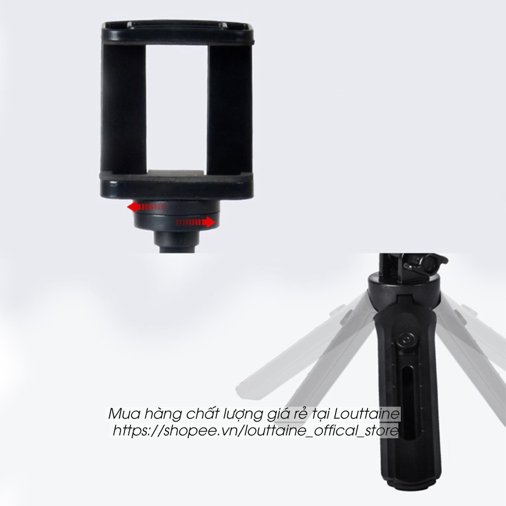 Tripod điện thoại hỗ trợ chụp ảnh livestream quay video, xoay nhiều góc độ tiện lợi, tripod mini thông minh