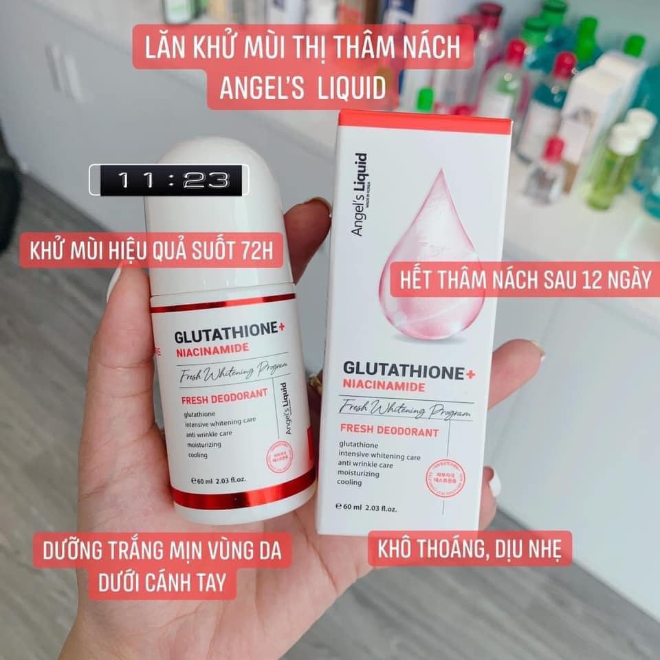 Lăn Nách Angel's Liquid Glutathione+ Niacinamide 60ML