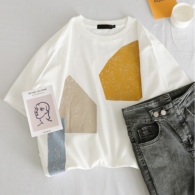 [Không Dụng Hàng] Áo Nữ Form Rộng In Hình Cá Tính - Freesize | BigBuy360 - bigbuy360.vn