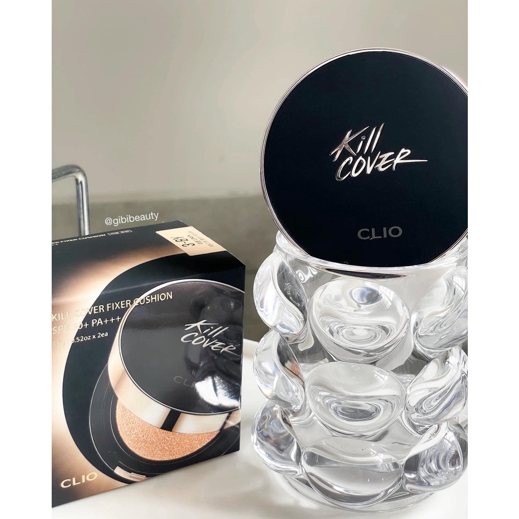 Phấn Nước Làm Mịn Lỗ Chân Lông CLIO KILL COVER FOUNWEAR CUSHION ALL NEW SPF50+ PA+++ (15gx2)