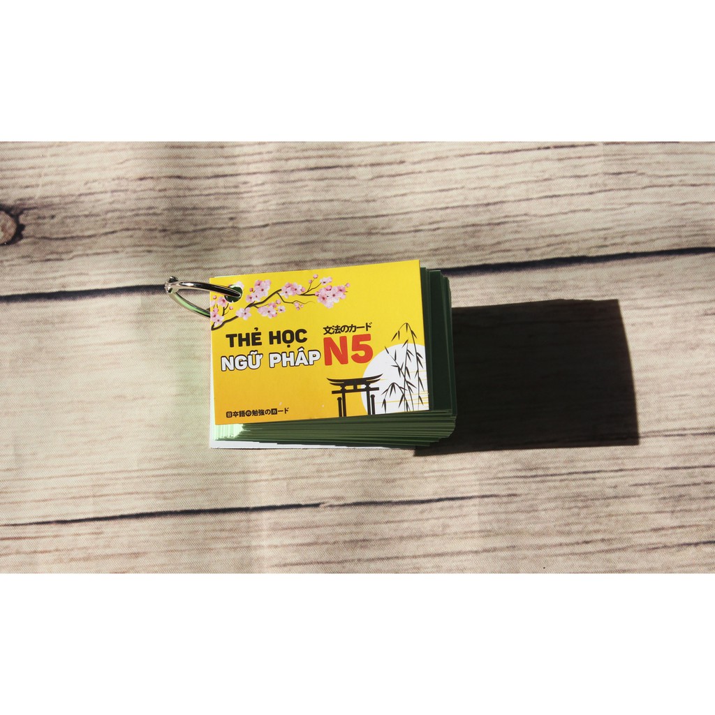 Thẻ Học Ngữ Pháp Tiếng Nhật Sơ Cấp N5 - Flashcards Ngữ Pháp Minna No Nihongo N5