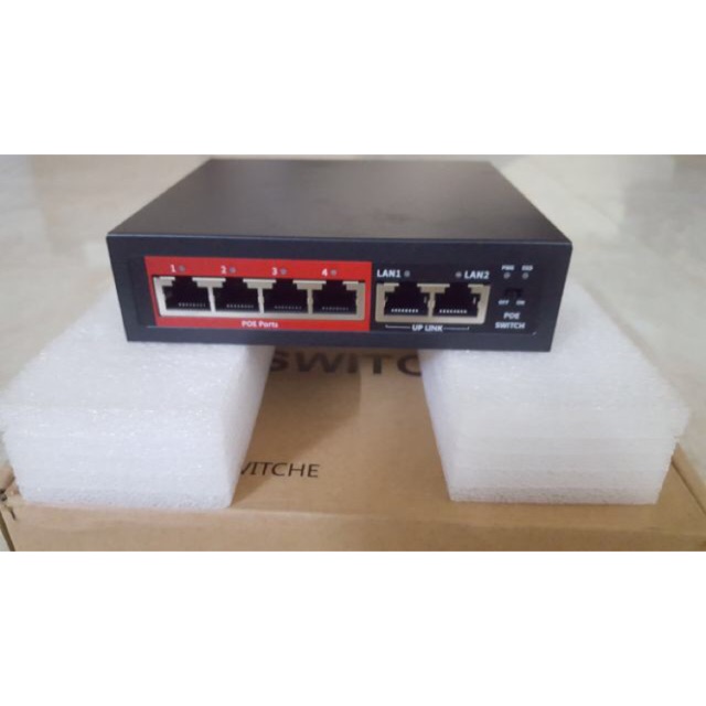Bộ chia cổng mạng poe -Switch Poe 4 port | BigBuy360 - bigbuy360.vn