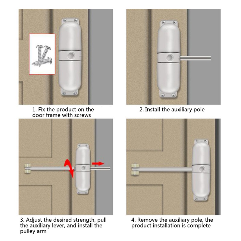 Thiết Bị Đóng Cửa Tự Động Bằng Kim Loại An Toàn