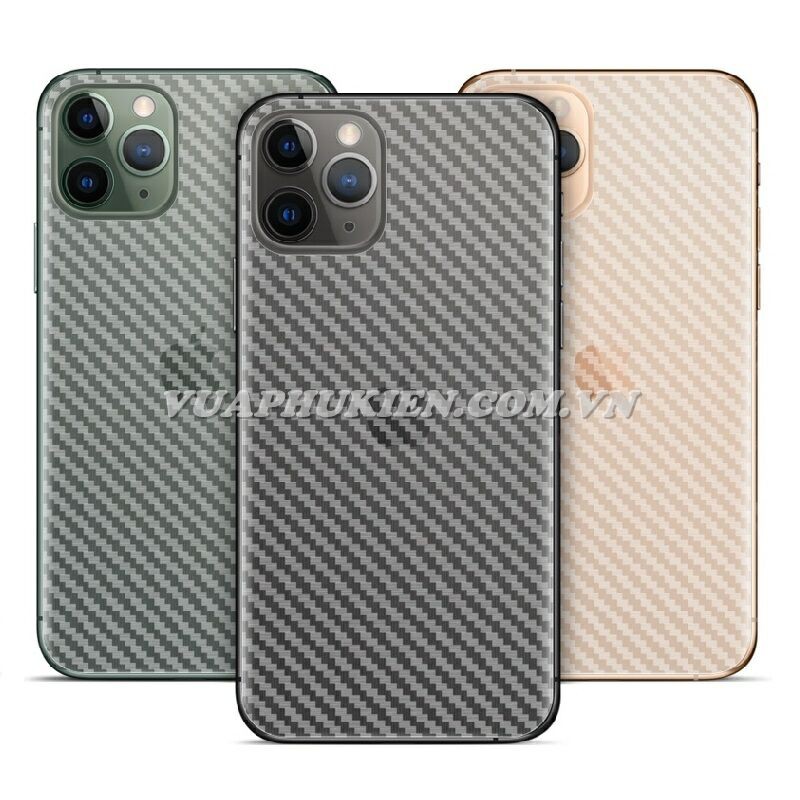 Tấm dán vân Carbon 3D mặt lưng cho IP 11 Pro Max, 11 Pro, 11, Xs Max, Xr, X, Xs, 8/7 Plus, 8/7, 6/6S Plus, 6/6S, 5S