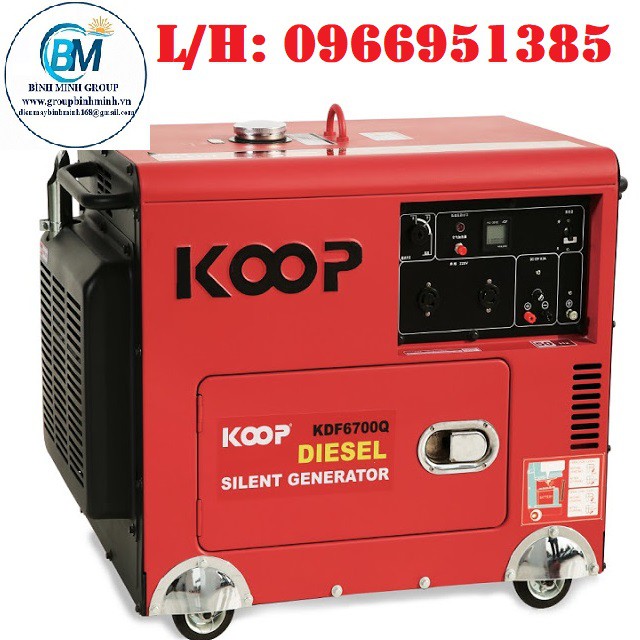 Máy Phát Điện Chạy Dầu 5Kw Koop KDF6700Q