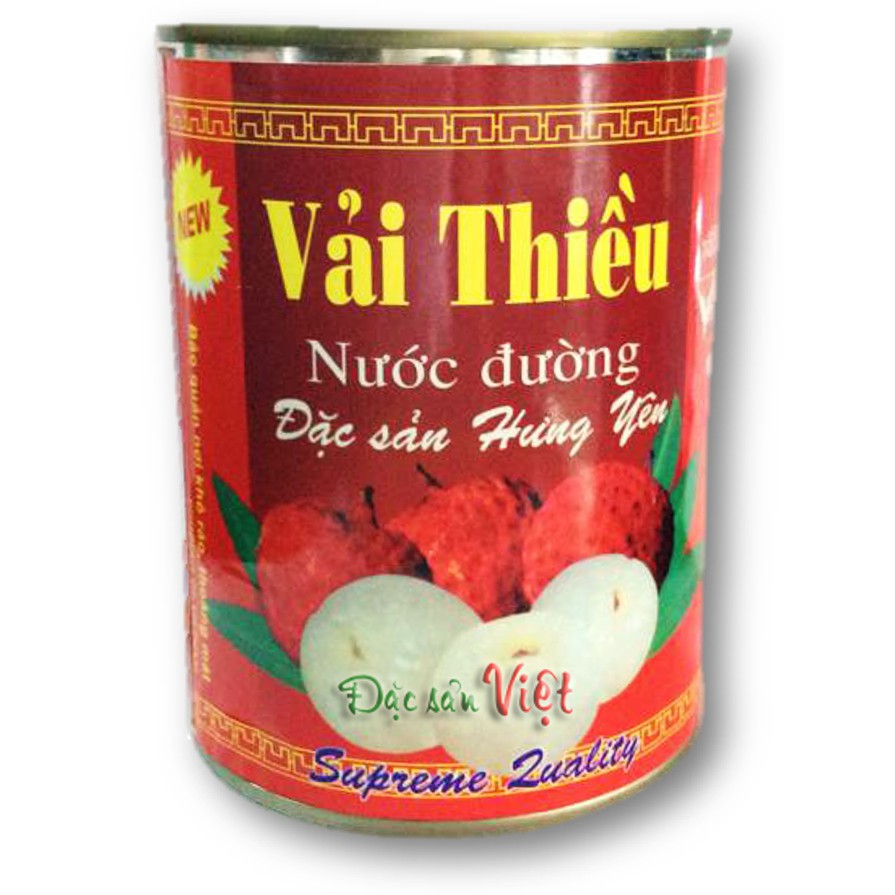 Vải Thiều Lon 565g