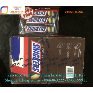 Kẹo socola Snickers nhân bơ đậu phộng (51G)