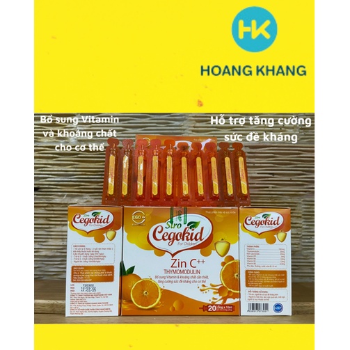 SIRO CEGOKID dạng ỐNG tăng sức đề kháng mùa dịch