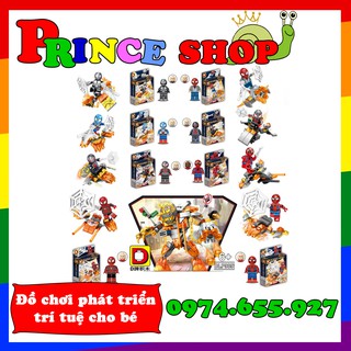 Bộ xếp hình người nhện spider man đại chiến robot dung nham DLP9097
