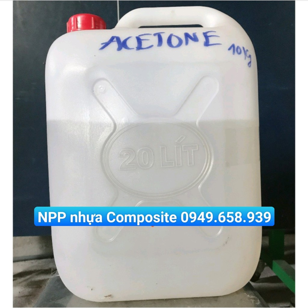 Dung môi acetone chất tẩy và pha loãng keo nhựa composite và ngành sơn