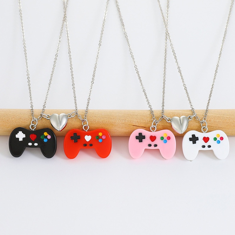 1 Cặp Vòng cổ Mặt Máy Chơi Game Cầm Tay Phong Cách Hip Hop Đường Phố