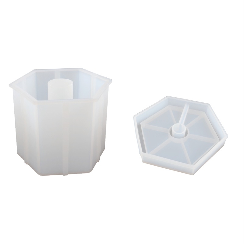 Khuôn Silicone Hình Lục Giác / Vuông / Lục Giác Làm Giá Đỡ Đèn