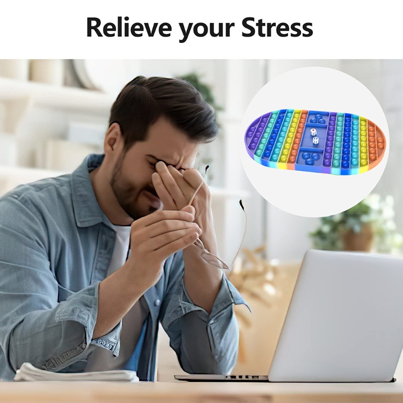 Đồ Chơi Bàn Cờ Bấm Xả Stress 13In Nhiều Màu Sắc Cho Trẻ Em Plus