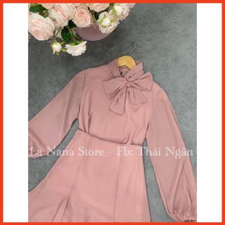 [ HÀNG CÓ SẴN ƯU ĐÃI] Set voan hồng nơ cổ đẹp 💖 (hàng đẹp)