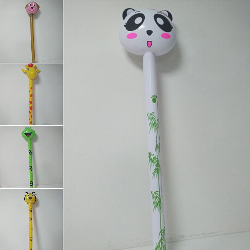 Inflatable PVC Giraffe Animal Sticks Kids Birthday Party Toy Toy gift