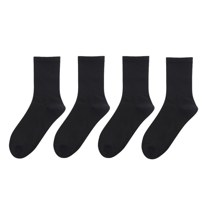 Tất cao cổ Movamo trơn đơn giản dày dặn phong cách unisex  TN34