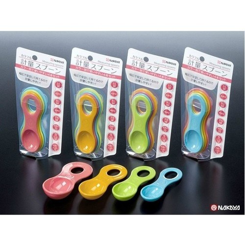 [Hỏa tốc HCM] Set 4 thìa đong gia vị màu sắc Nakaya Nội địa Nhật Bản