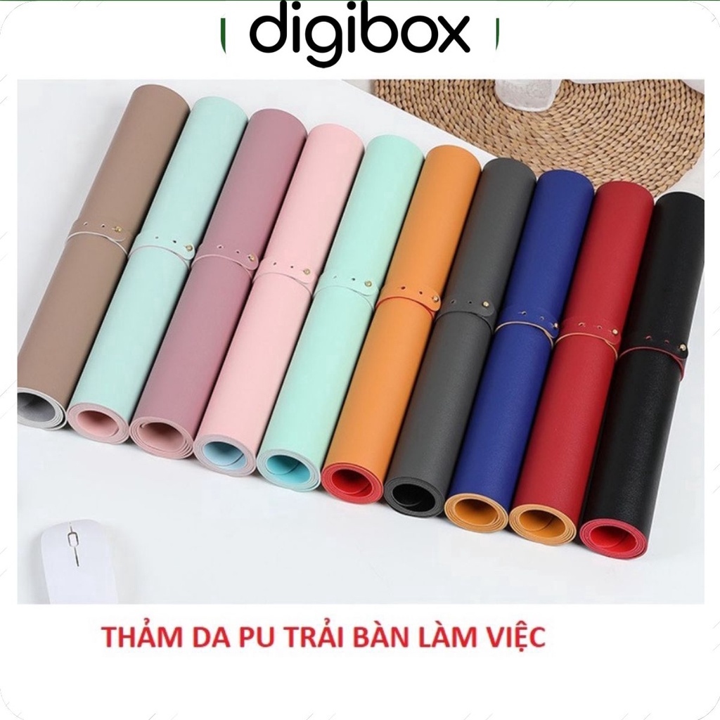 Thảm Trải Bàn Làm Việc DeskPad Da Chống Nước, Miếng Lót Bàn Nhiều Màu Cao Cấp Size 40x60,40x80,50x100