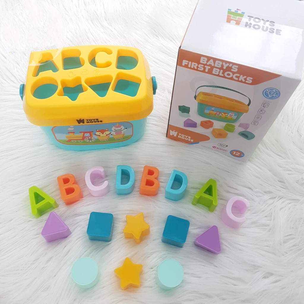Đồ chơi thả khối  𝑭𝒓𝒆𝒆𝒔𝒉𝒊𝒑  Đồ chơi thả hình khối và chữ cho bé Toyshouse