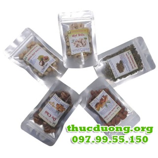 COMBO Hạt hạnh nhân óc chó hạt điều mắc ca hạt bí 100g Thực Dưỡng Bà Loan