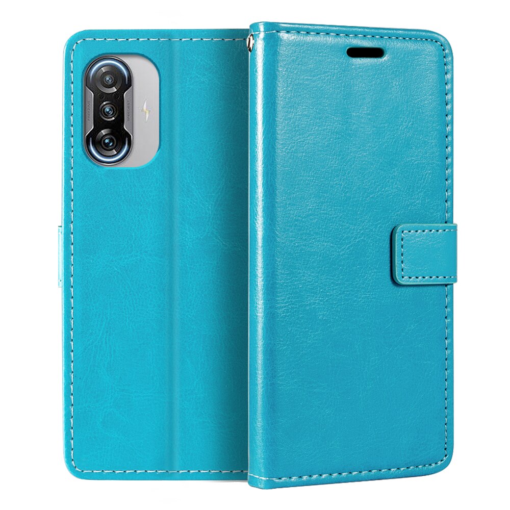 Bao da điện thoại PU dạng ví gập từ tính đựng thẻ cho Xiaomi Redmi K40 Gaming