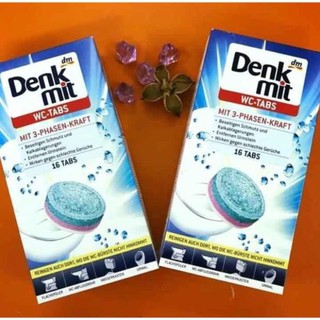 Cato321 tuixach Viên tẩy và làm sạch bồn cầu Denkmit hộp 16v