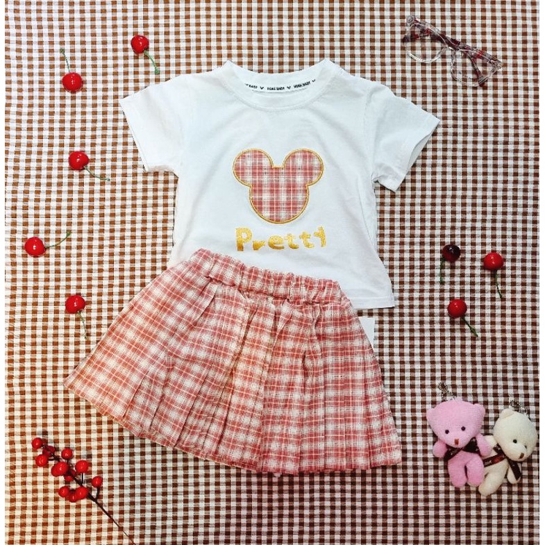set váy chuột mickey