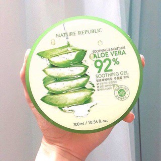 GEL LÔ HỘI 100% + 99% + 92% CẤP ẨM ALOE VERA SOOTHING GEL