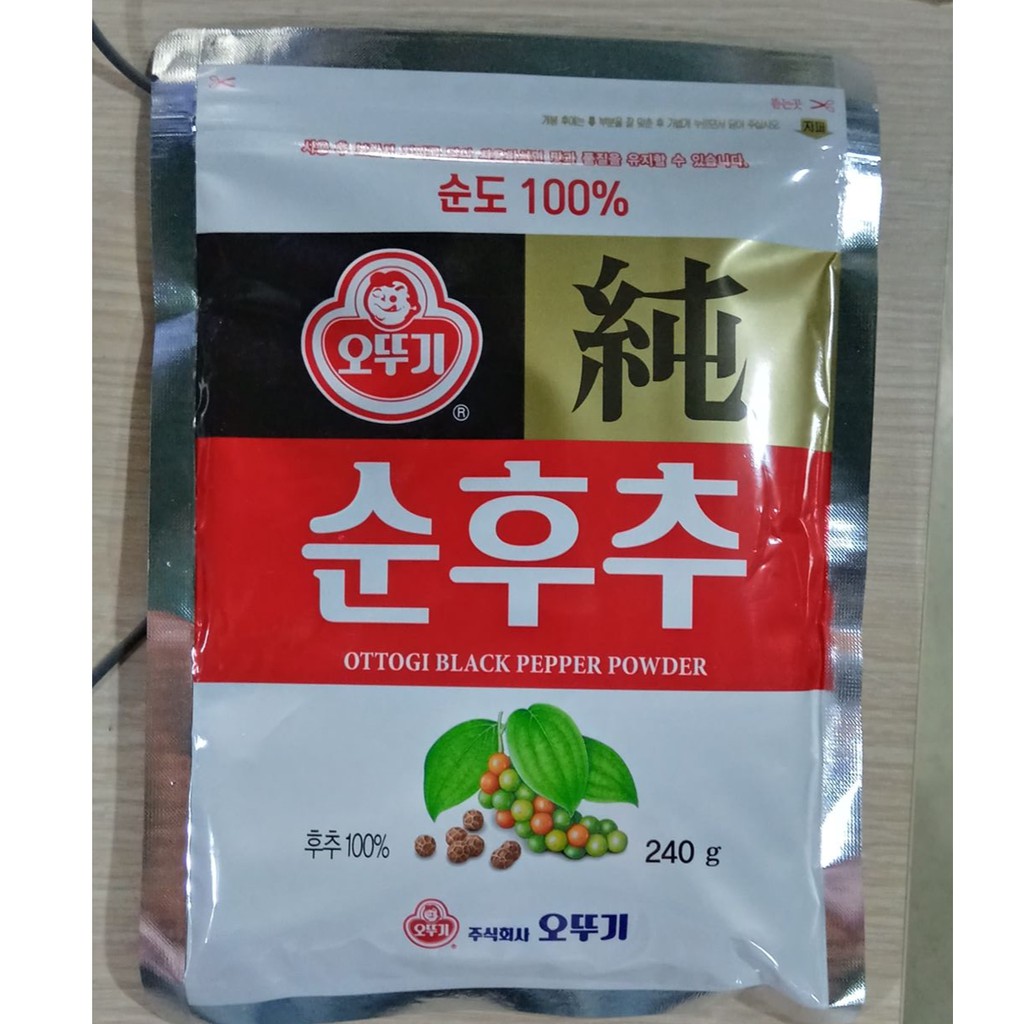 Bột tiêu đen, tiêu bột Hàn Quốc ottogi 240g - 순후추