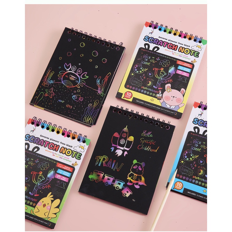 Giấy Vẽ Phác Thảo Nhiều Màu Sắc Dành Cho Trẻ Em DIY