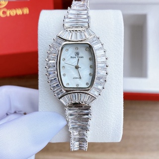 Đồng Hồ Nữ Royal Crown Đá Bạc Chính Hãng