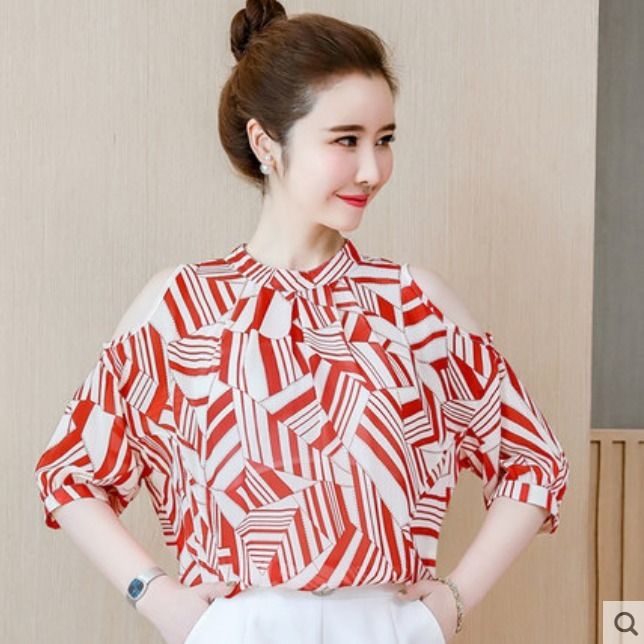 Áo Thun Ngắn Tay Họa Tiết Sọc Ngang Thời Trang Dành Cho Nữ