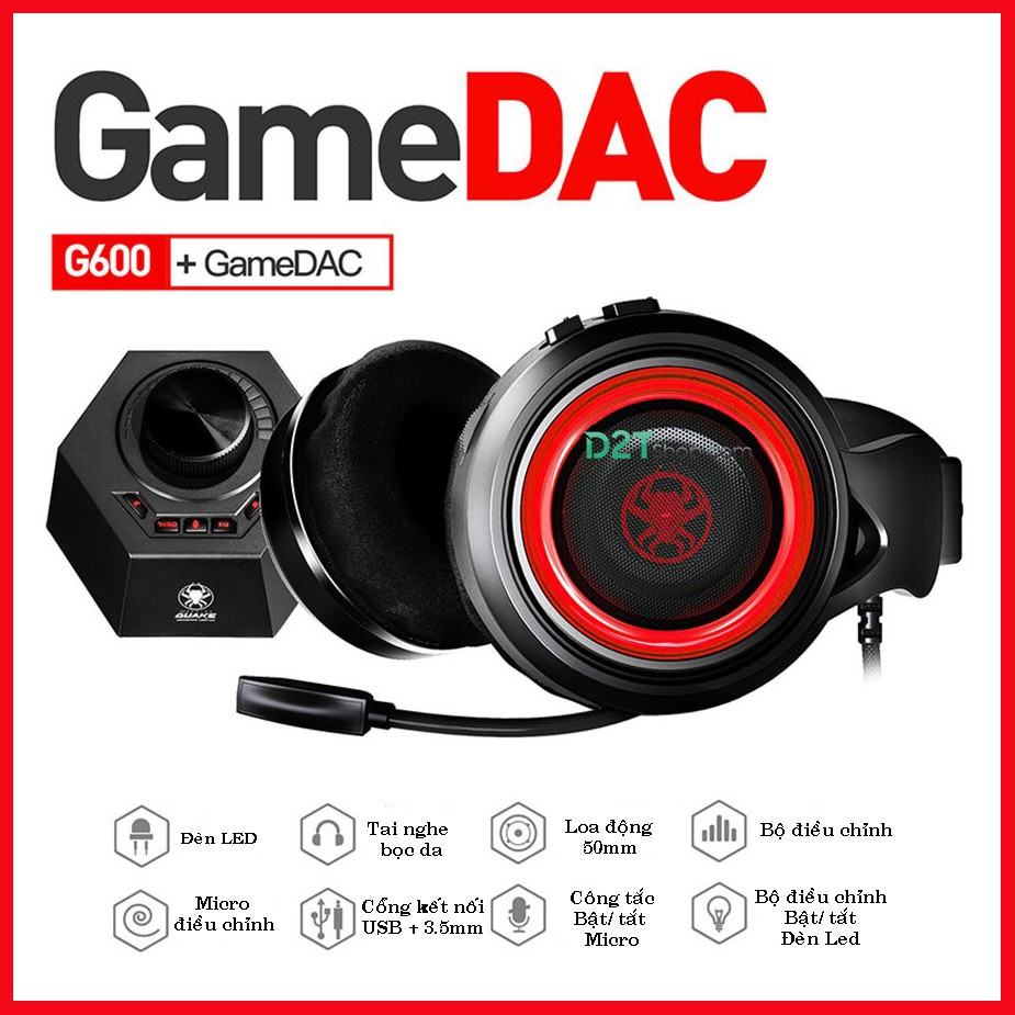 Bộ Tai Nghe Gaming Plextone G600 Và Dac Gaming Âm Thanh Vòm 7 1 Cho Game Thủ Chơi Game Pubg Và Các Game Fps Bộ Đủ