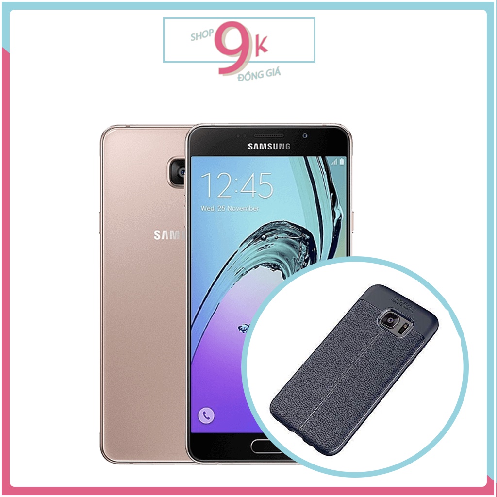 Ốp dẻo giả da đen cho SAMSUNG A510 / A5 2016
