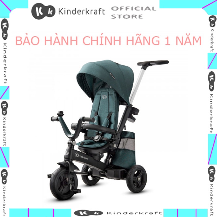 Xe đạp ba bánh cho bé kinder easytwist màu xanh [ BẢO HÀNH 1 NĂM ]