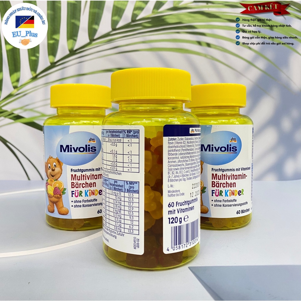 [HÀNG ĐỨC] KẸO GẤU VITAMIN cho trẻ biếng ăn, tăng sức đề kháng