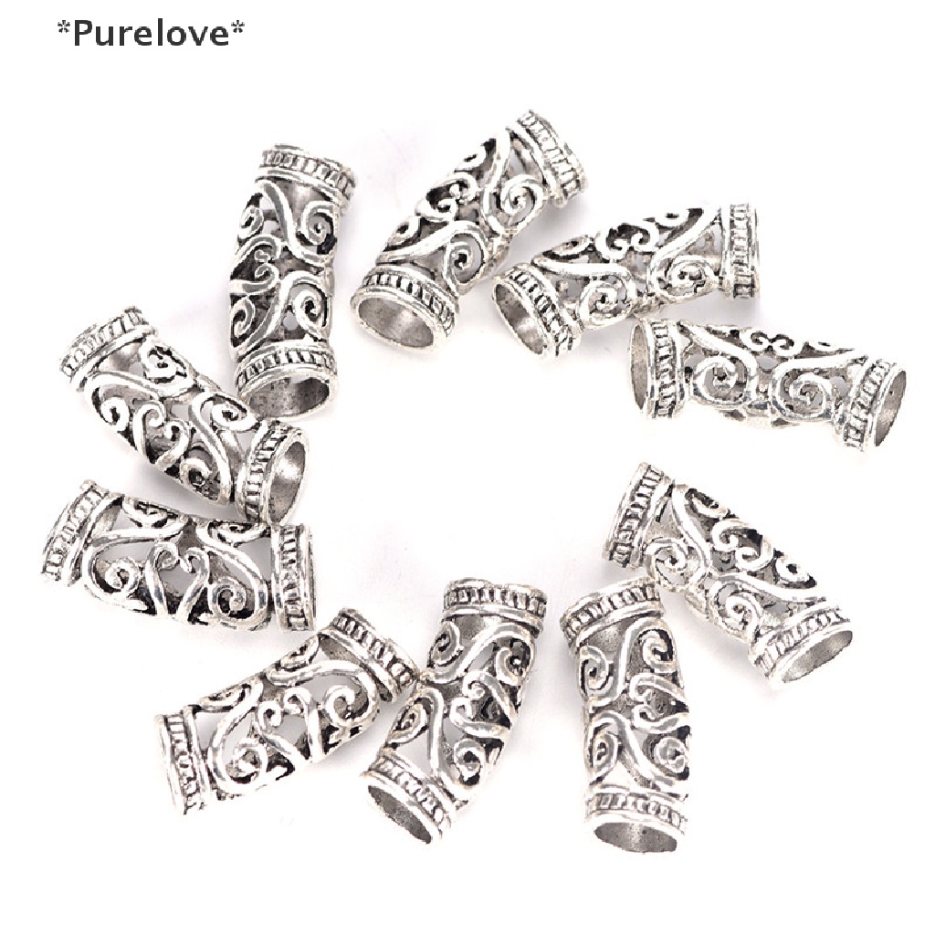Set 10 Kẹp Kim Loại Màu Bạc Dùng Tết Tóc Độc Đáo