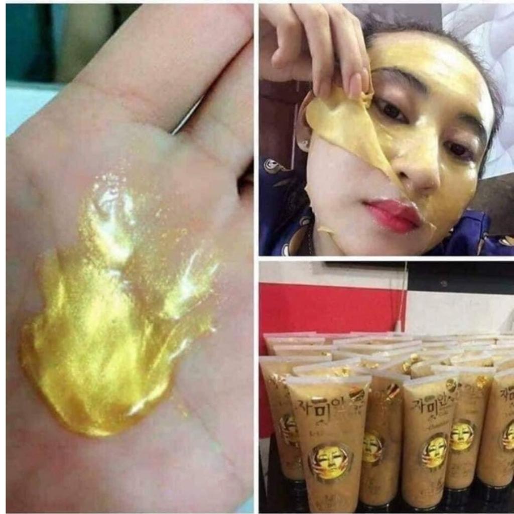 Mặt nạ vàng 24k Gold Mask 220ml dưỡng trắng da, mịn và trẻ hoá làn da, mờ nám tàn nhang, mờ thâm sau mụn AME COSMETIC