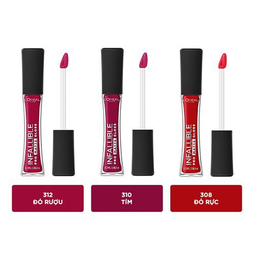 Hàng Mới Son Kem Lì Lâu Trôi L'Oreal Paris Pro Matte Liquid Lips 6.3ml (Chính hãng)