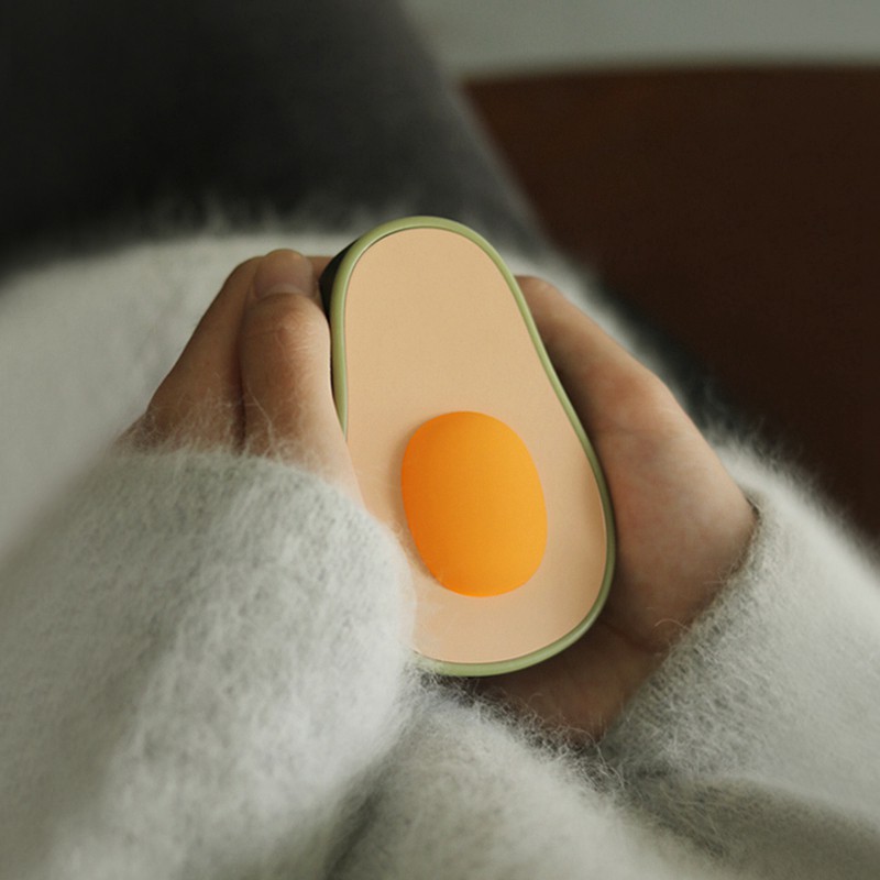 Máy sưởi ấm tay mini thiết kế hình quả bơ đáng yêu